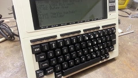 Tandy TRS-80 Model 100 Quick Overview