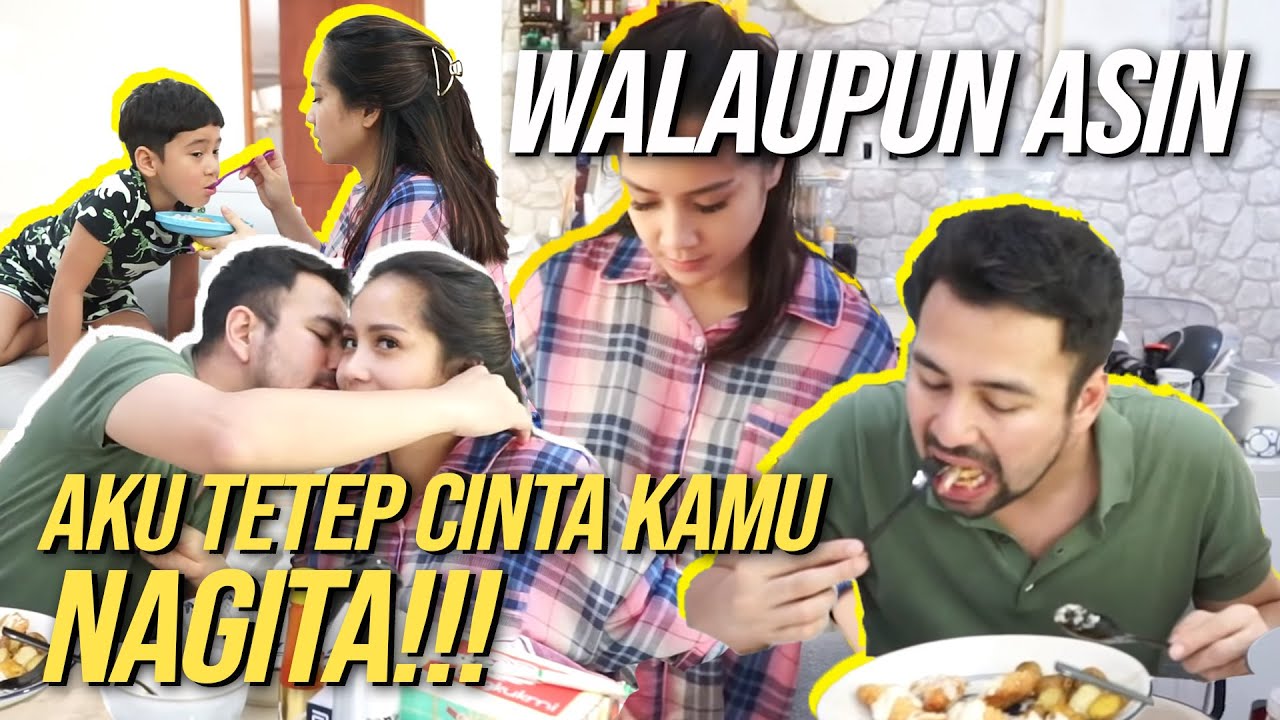 RAFFI BAHAGIA BANGET MASAKAN NAGITA BIKIN SENYUM!!!