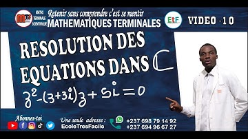 Maths Terminale #10 : Nombres Complexes - Equations du second degré - exercice d