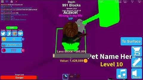 Getting to *1,000* Depth in Mining Simulator!!! (Roblox)