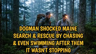 DOGMAN STALKED MAINE'S SEARCH & RESCUE OFFICER IT CHASED THEM EVEN SWAM AFTER THEM