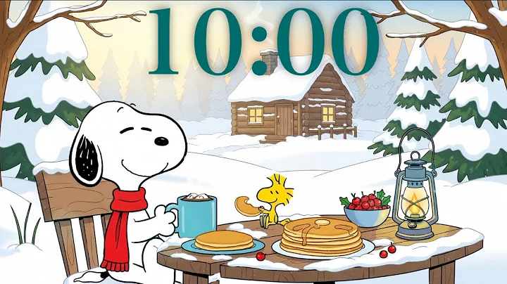 10-Minute Cozy Winter Breakfast Loft Snoopy Timer ❄️🥞✨ Relaxing Lofi Ambience for Study & Focus