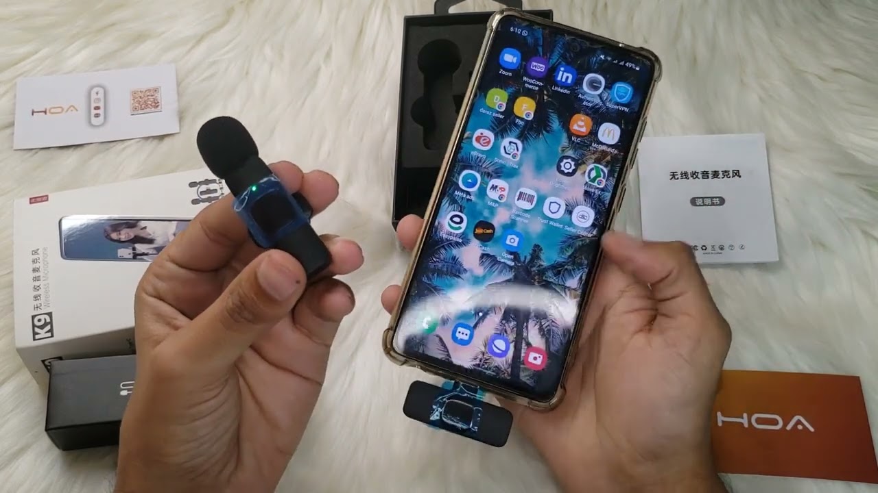 K9 Dual Wireless Microphone For iPhone And Type C