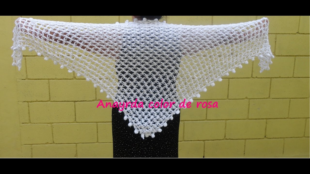 chal/mañanita punto Salomón crochet fácil y rapida