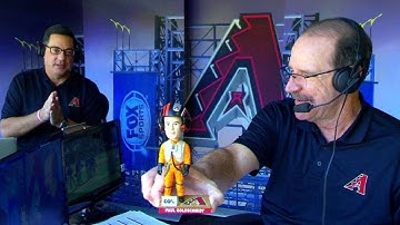 NYM@ARI: D-backs booth shows off Goldy bobblehead