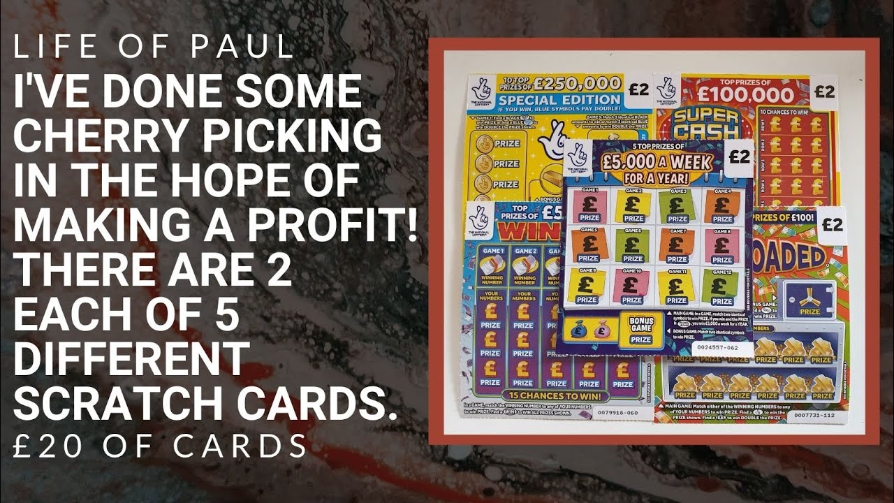 £20 of scratch cards. A mix of £2 scratch cards from the National Lottery, looking for a big win!