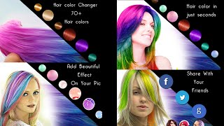 This android app will help you to change the hair color of your photos
and make magazine cover using modified photos. download link :
https://goo...