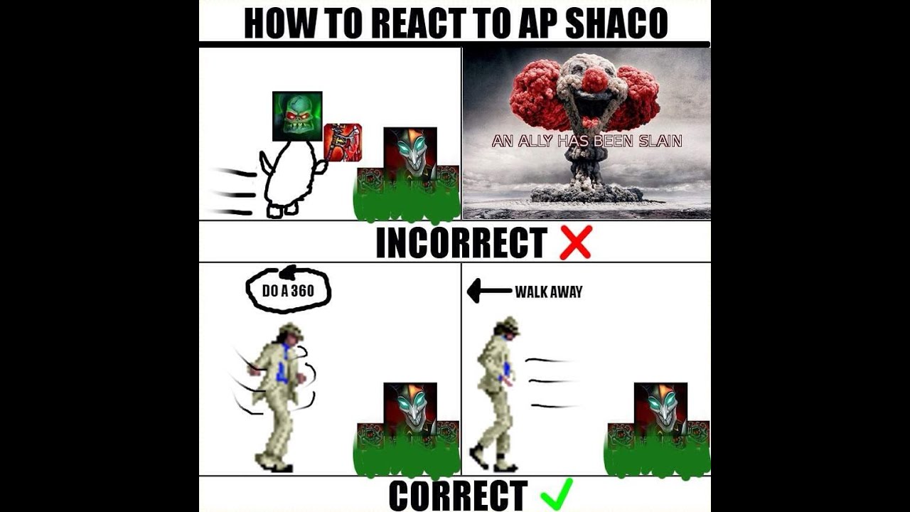 Bringing mlg montage era back! Shaco 1 v 3! AMAZING GAMEPLAY!