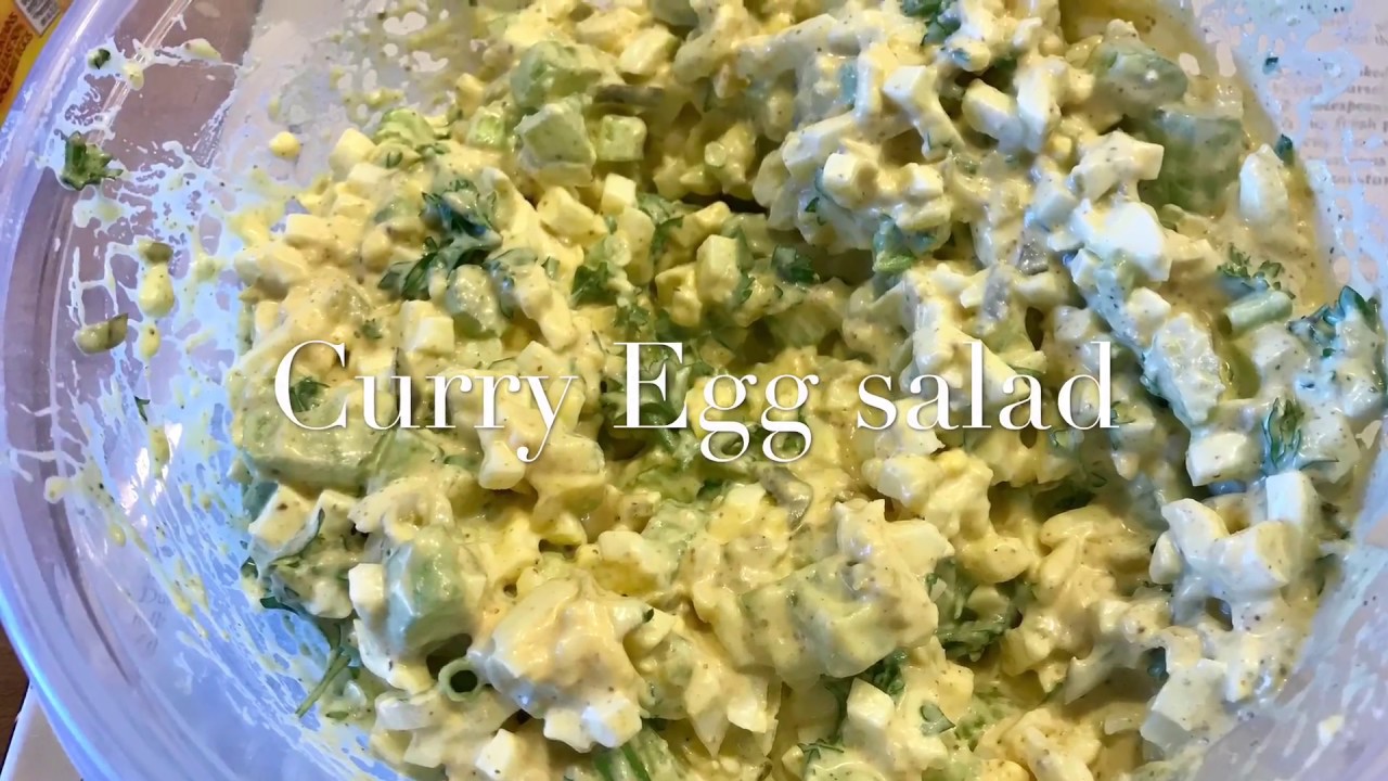 Curry egg salad recipe low carb and healthy lunch idea YouTube