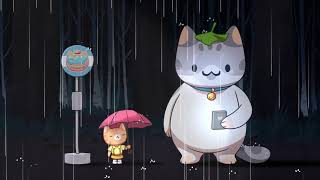 Little tabby and giant smudge ☔ | Animated cartoon