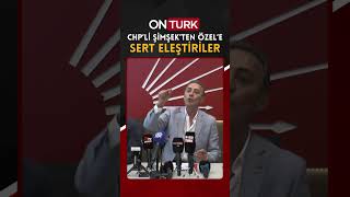 Chp Genel Başkan Yardımcısı Berhan Şimşek, Özgür Özel Ve Yeni̇ Partiyi Sert Bir Dille Eleştirdi.