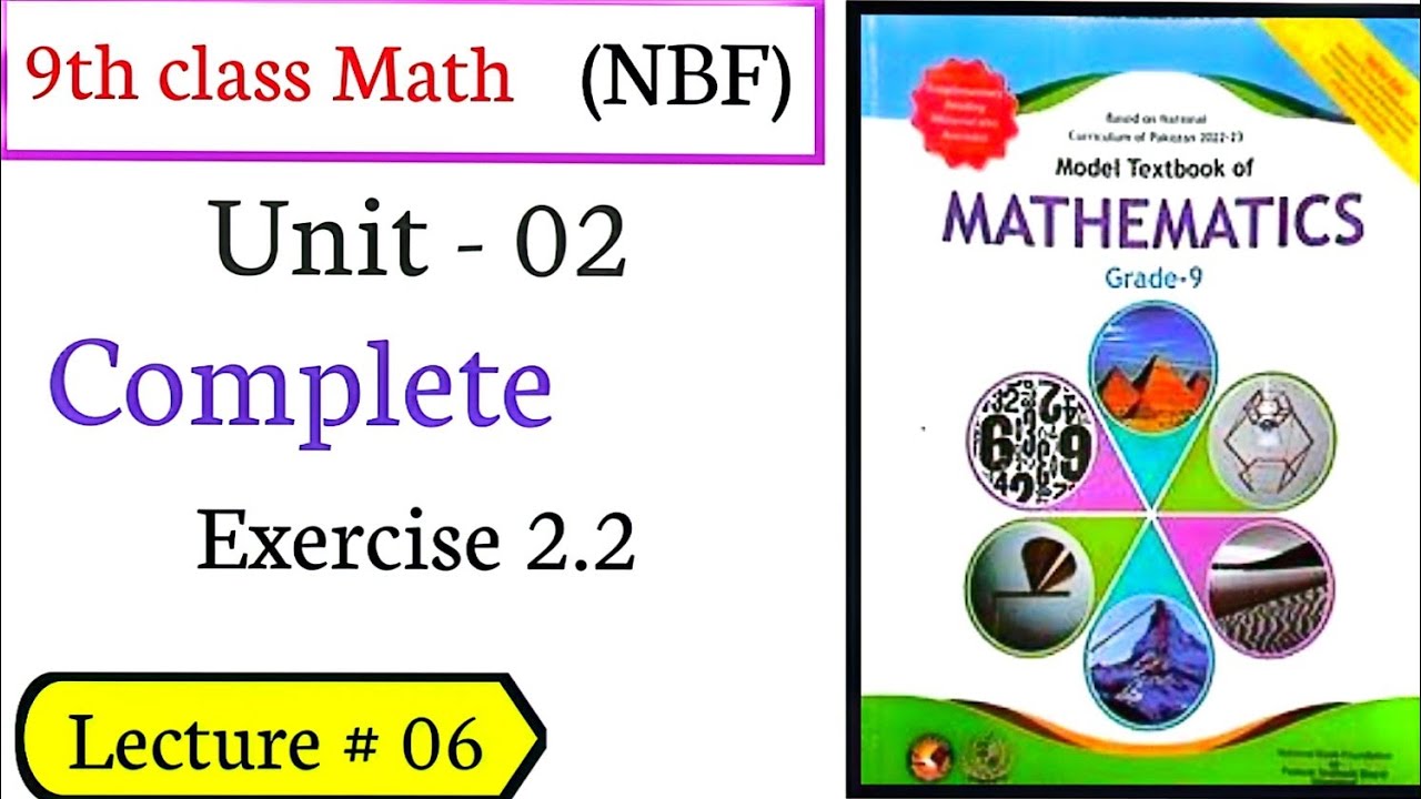 Class 9 Math Exercise 2.2: Complete National Book Foundation | Chapter ...