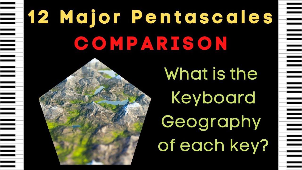Piano Major Pentascales, Comparison of all 12 using keyboard geography and hand shapes YouTube