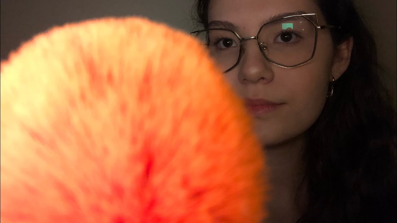 ASMR PINCEL NA TELA E SONS DE BOCA MOLHADOS E SECOS