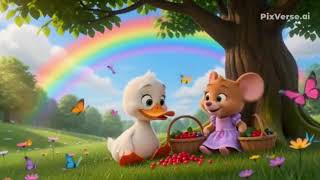 The Duck Who Saved the Berry Basket 🍓 | Sweet Animal Story