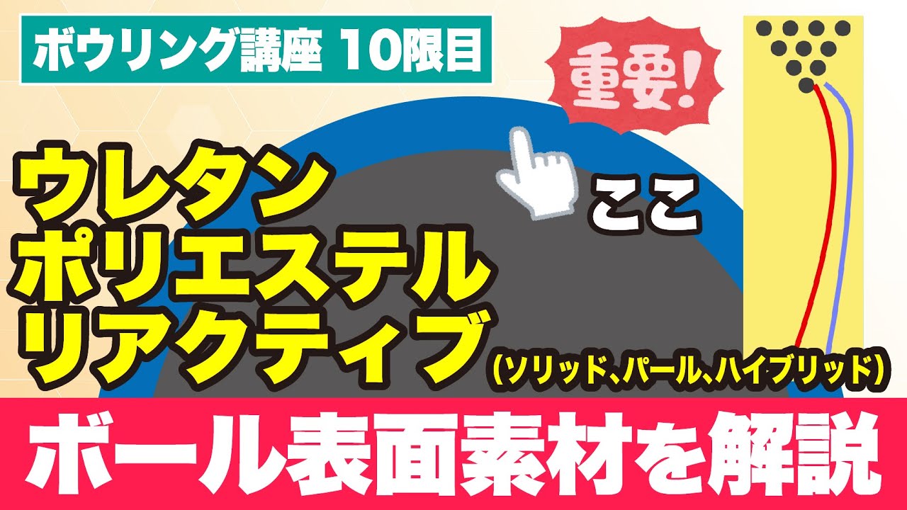 【ボウリング講座 #10】 ボール性能はここで7割決まる！ 『ボール表面素材を解説』