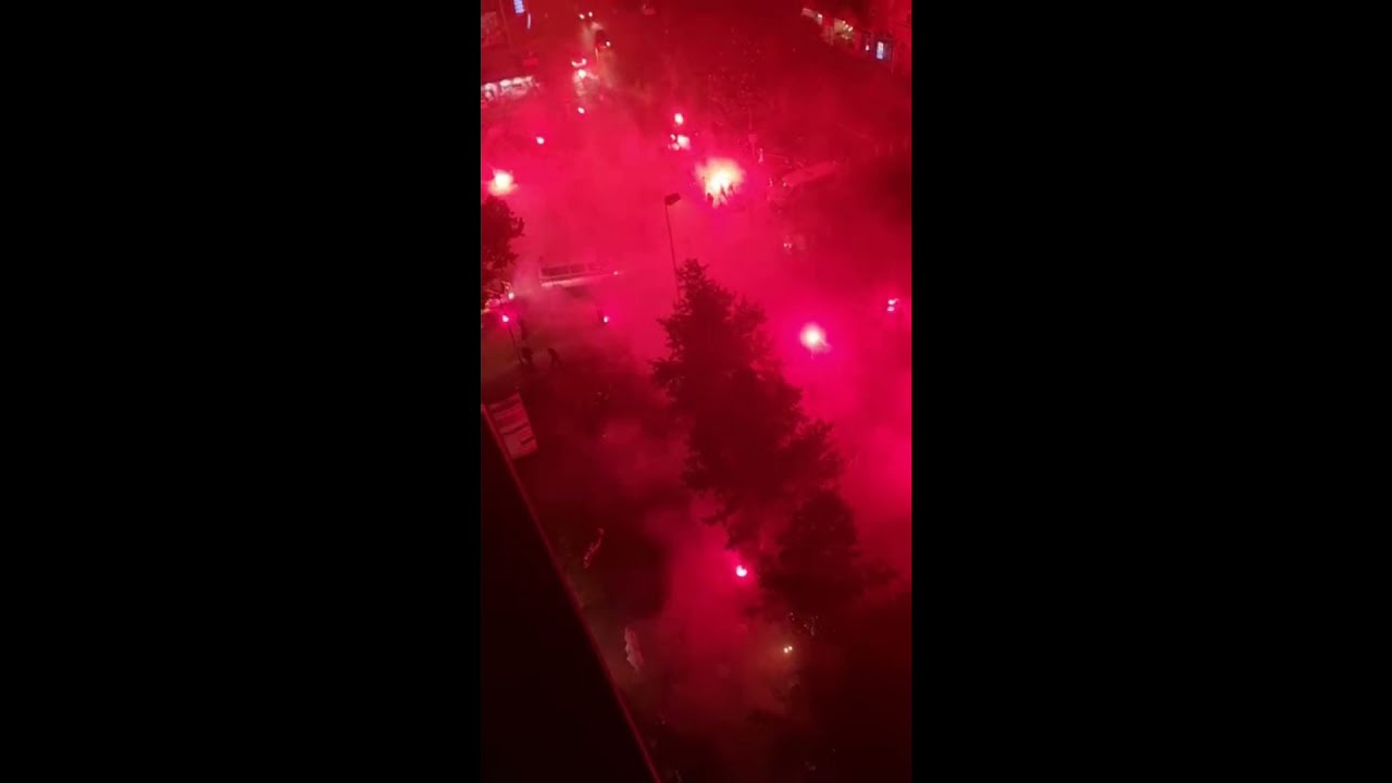 Bad Blue Boys vs Legia Warszawa fight in Zagreb (3.8.2021)