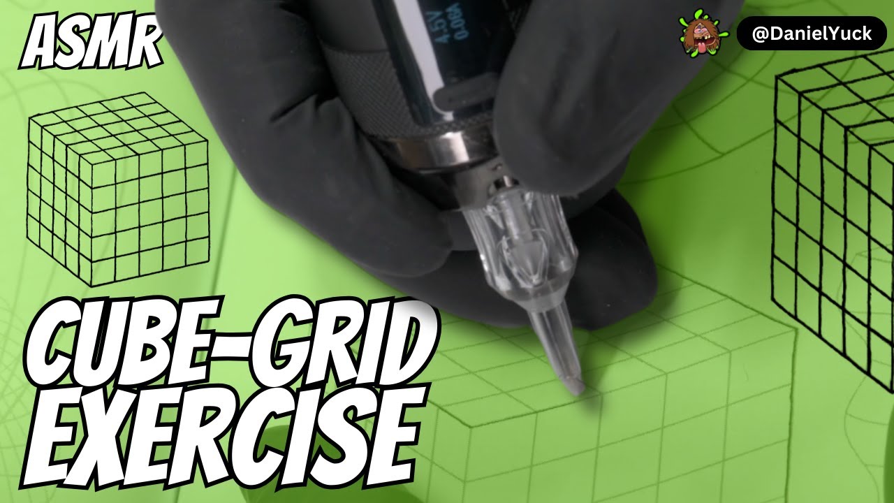 Lining Grid Cube Exercise - The Tattoo Practice Companion