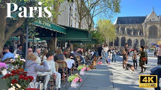 9 April 2026 PARIS 🇫🇷 FRANCE 4KHDR WALK CITY TOUR STREET WALK BRIGHTING DAY WALK 
