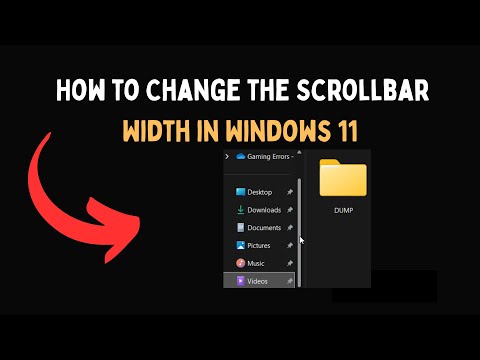 How to Change the Scrollbar Width in Windows 11