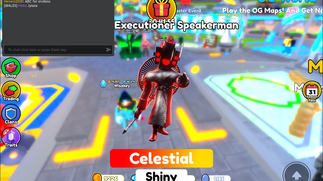 I summoned celestial Shiny unit in Toilet Tower Defense