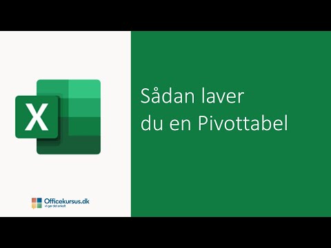 Video: Hvordan opdaterer jeg automatisk en pivottabel i Excel?