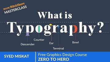 What is Typography? - Masterclass in Graphics design, Typography Bangla Tutorial