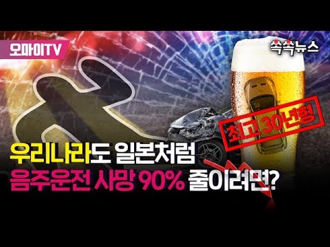 [쏙쏙뉴스] 우리나라도 <strong>일본처럼</strong> 음주운전 사망사고 90% 줄이려면?