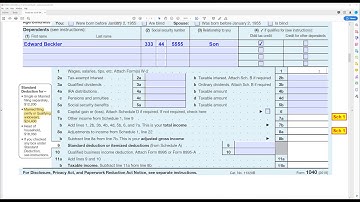 How to fill out IRS form 1040 for 2019. Free software. See link below.