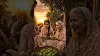 🥭 आंधी आते ही पूरा गांव आम लूटने भाग पड़ा 😭🌪️ #shorts