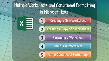 Excel Lesson 05: Multiple Worksheets and Conditional Formatting in Microsoft Excel