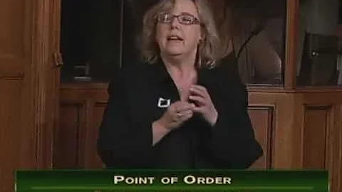 Elizabeth May: Point of Order - Bill C-38