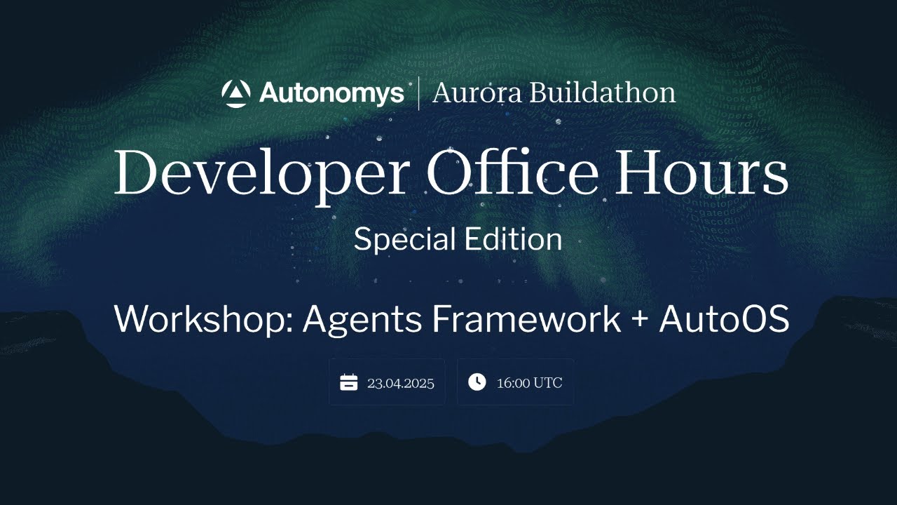Developer Office Hours x Aurora Buildathon Workshop - YouTube