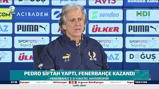 Jorge Jesustan Maç Sonu Flaş Batshuayi Açıklaması Fenerbahçe 2 -0 Kayserispor Basın Toplantısı