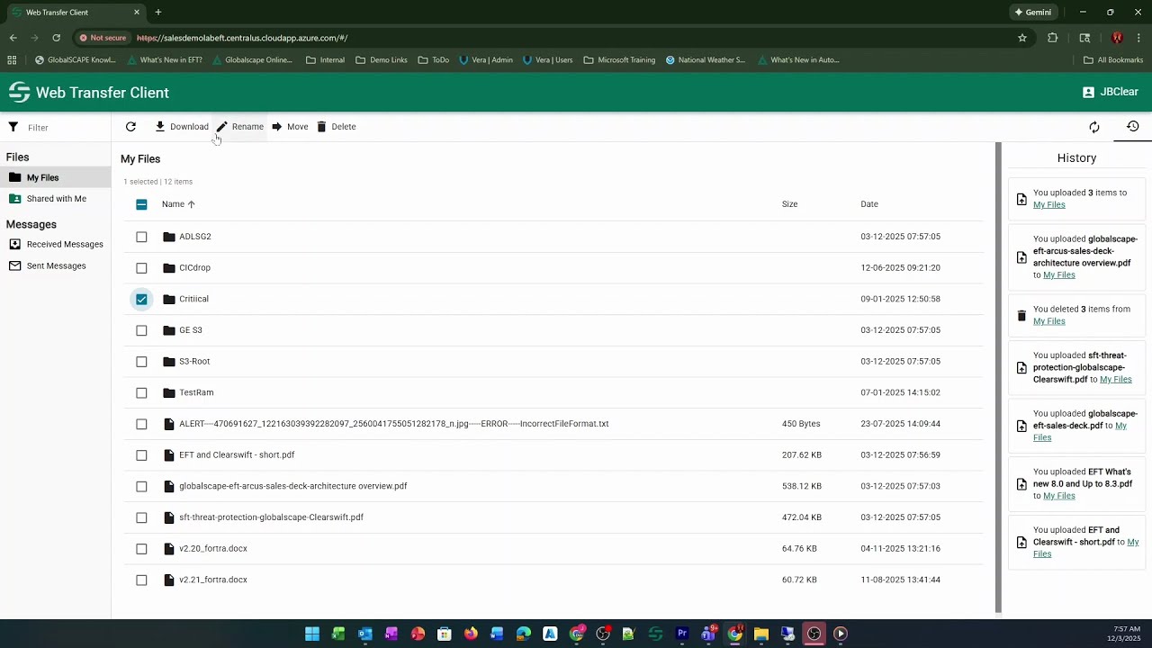 Intro to Globalscape Web Transfer Client  Secure Browser Based File Transfers Made Easy