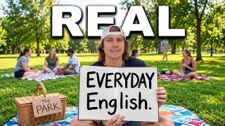 100% REAL English Naturally At The PARK! 🇺🇸 (Comprehensible Input)