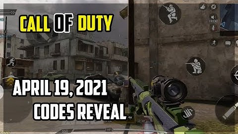 Call of Duty Mobile - Redeem Codes Reveal (April 19, 2021)