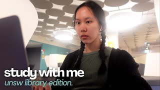 Information Productive Study with Me at UNSW Library | No Music, Real-time, 15 min Pomodoro, Library Ambience Update