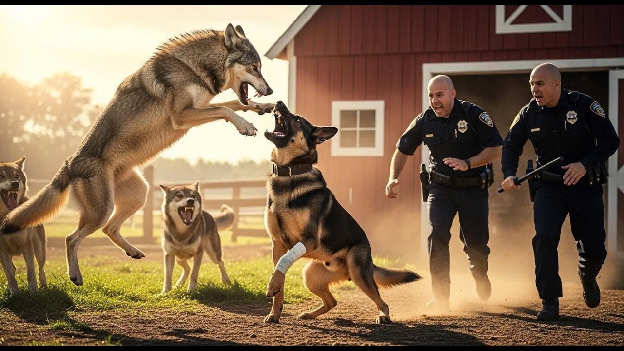 Heroic Rescue Team Battles Wild Wolves to Save the Fearless German Shepherd! 🐺🐕| Wildlife Rescue
