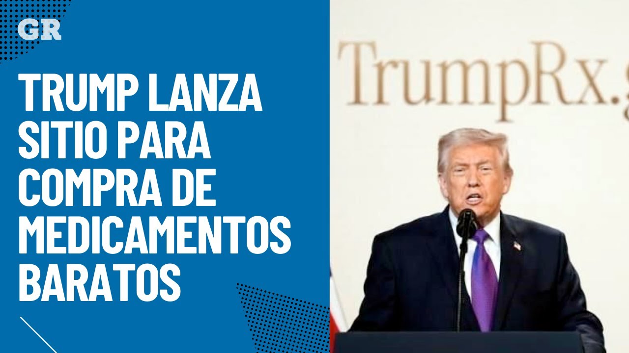 Trump lanza sitio para compra de medicamentos baratos