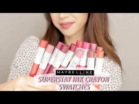 MAYBELLINE SUPERSTAY INK CRAYON | SWATCH & REVIEW Yang mana warna favoritmu? Find me on IG : @renata. 