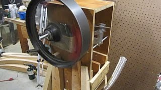 Large Stirling engine running on pellet gasifier coffee can stove