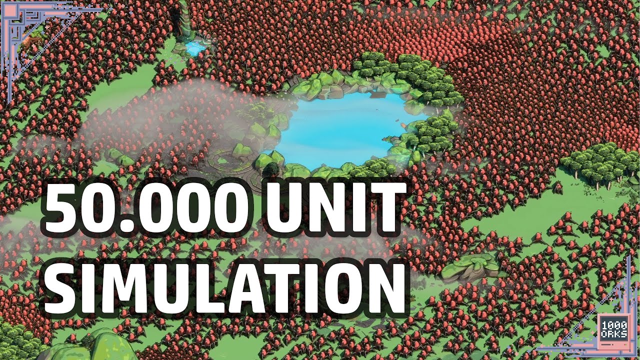 Turns out our map is too small for 50k units. - YouTube
