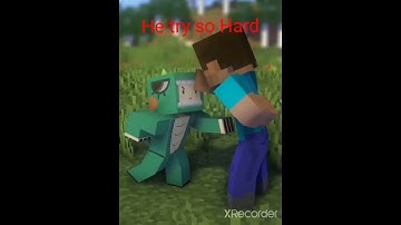 MWC Dino Boy VS MC Steve be like | Minecraft | Mini World Creata |