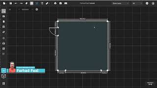 2D Room Design Detailed Customisation For Wall Lengths, Windows, Doors
