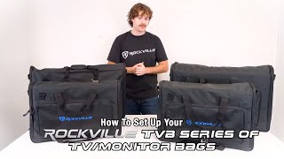 How To Set Up Your Rockville TVB Padded LCD TVs & Monitor Screen Travel Gig Bags (TVB1924 , TVB2732) screenshot 1