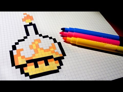 Halloween Pixel Art How To Draw Candle Mushroom Pixelart