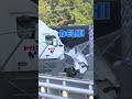 Crash Leaves Semi Dangling From Overpass