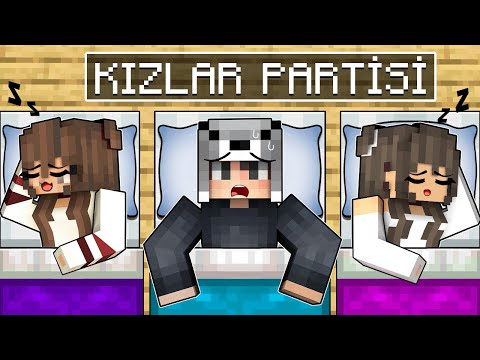 KIZLAR PARTİSİNE GİZLİCE GİRDİM 😱 - Minecraft