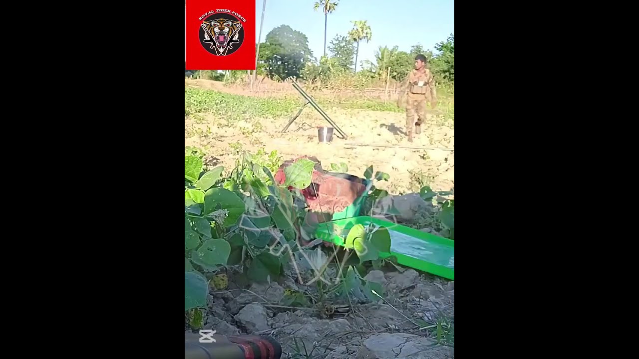 🔫💥 Myanmar War | Royal Tiger Force Launches 60mm Mortar Attack on Junta Base | RCF